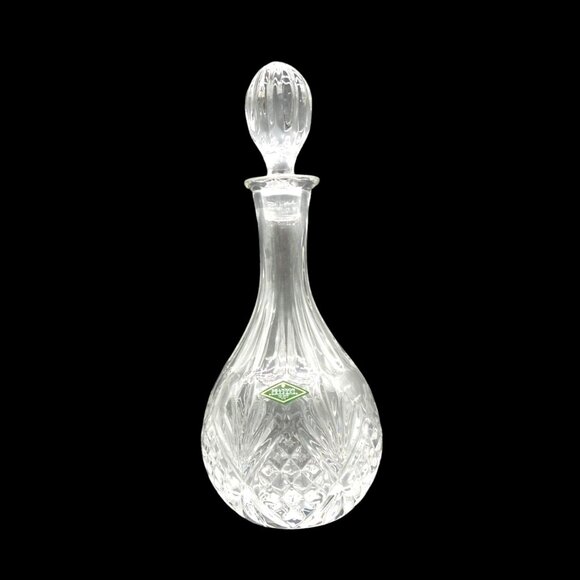 SHANNON Crystal Designs Of Ireland DECANTER with Stopper 12" Tall - Picture 1 of 11
